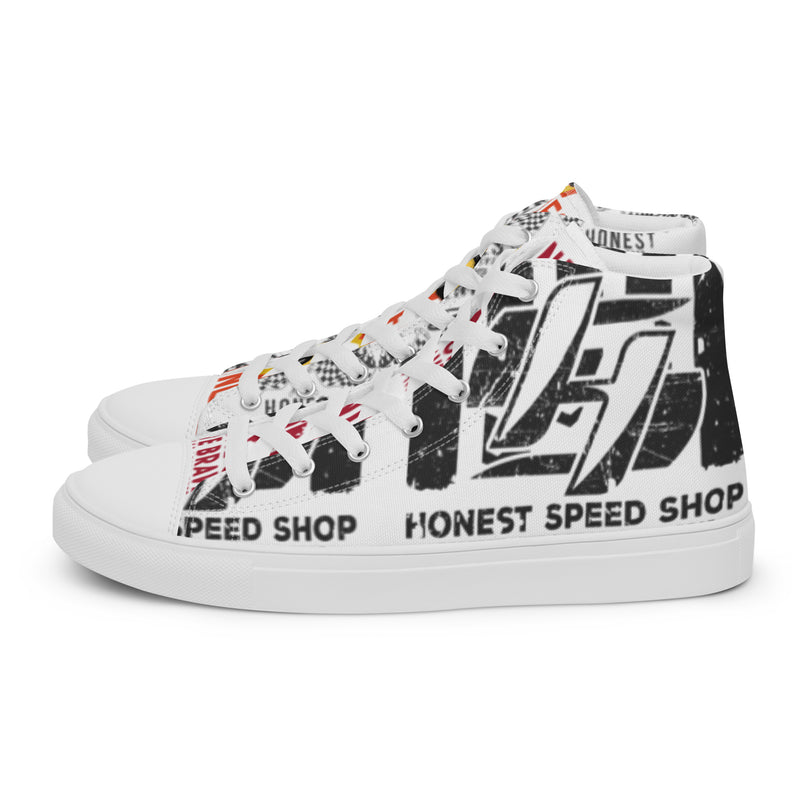 Honest Speed Shop Men’s high top canvas Driving shoes